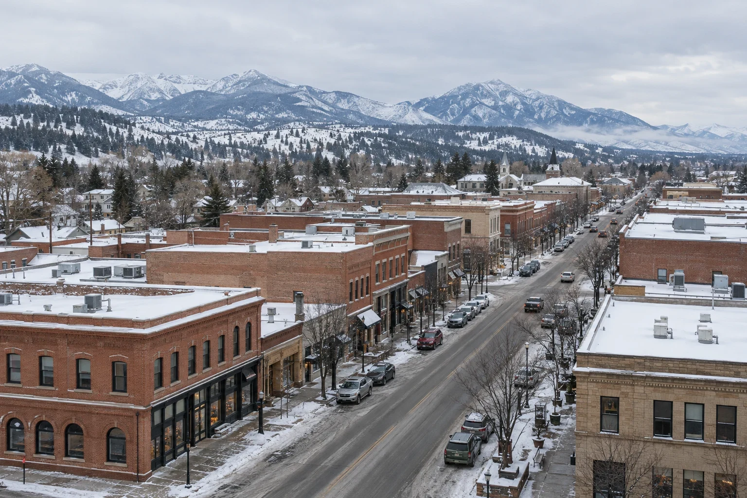 Commercial Roofing in Downtown Bozeman, MT
